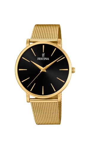 Festina Damen Analog Quarz Uhr mit Edelstahl Armband F20476/2 von Festina