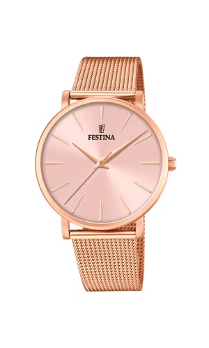 Festina Damen Analog Quarz Uhr mit Edelstahl Armband F20477/1 von Festina