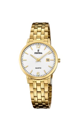 Festina Damen Analog Quarz Uhr mit Edelstahl Armband F20514/2 von Festina