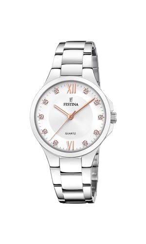 Festina Damen Analog Quarz Uhr mit Edelstahl Armband F20582/1 von Festina