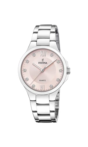 Festina Damen Analog Quarz Uhr mit Edelstahl Armband F20582/2 von Festina