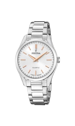 Festina Damen Analog Quarz Uhr mit Edelstahl Armband F20583/1 von Festina