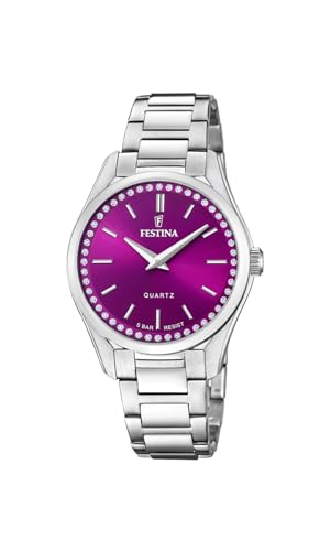 Festina Damen Analog Quarz Uhr mit Edelstahl Armband F20583/2 von Festina