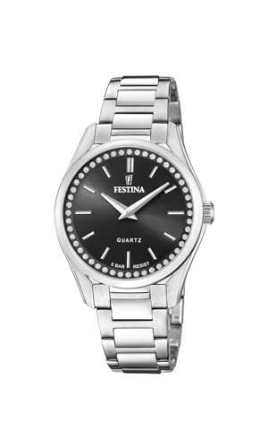 Festina Damen Analog Quarz Uhr mit Edelstahl Armband F20583/4 von Festina