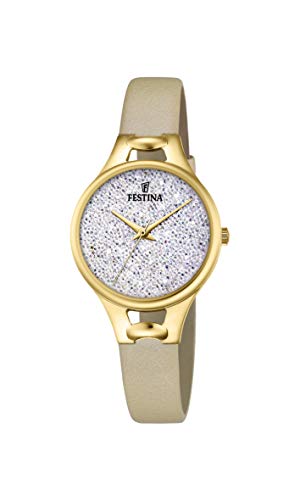 Festina Damen Analog Quarz Uhr mit Leder Armband F20335/1 von Festina