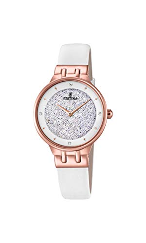 Festina Damen Analog Quarz Uhr mit Leder Armband F20406/1 von Festina