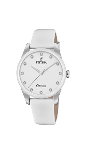 Festina Damen Analog Quarz Uhr mit Leder Armband F20473/1 von Festina