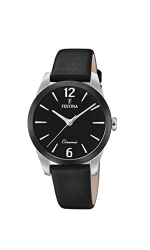 Festina Damen Analog Quarz Uhr mit Leder Armband F20473/6 von Festina