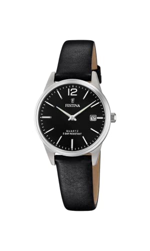 Festina Damen Analog Quarz Uhr mit Leder Armband F20510/8 von Festina