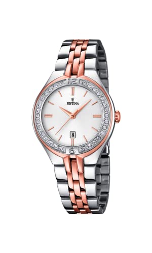 Festina Damen-Armbanduhr Analog Quarz Edelstahl F16868/2 von Festina