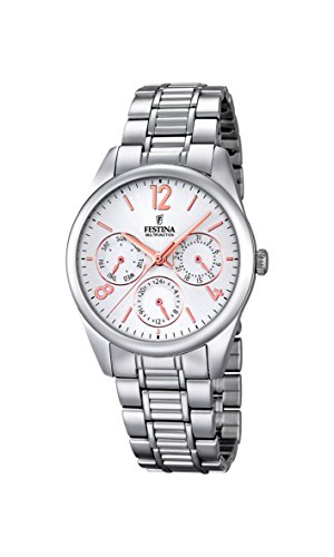 Festina Damen-Armbanduhr Analog Quarz Edelstahl F16869/1 von Festina