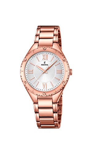 Festina Damen-Armbanduhr Journees Analog Quarz Edelstahl beschichtet F16922/1 von Festina