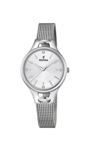 Festina Damen Digital Quarz Uhr mit Edelstahl Armband F16950/A von Festina