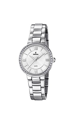 Festina Damen Analog Quarz Uhr mit Edelstahl Armband F20220/1 von Festina