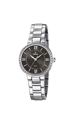 Festina Damen Analog Quarz Uhr mit Edelstahl Armband F20220/2 von Festina