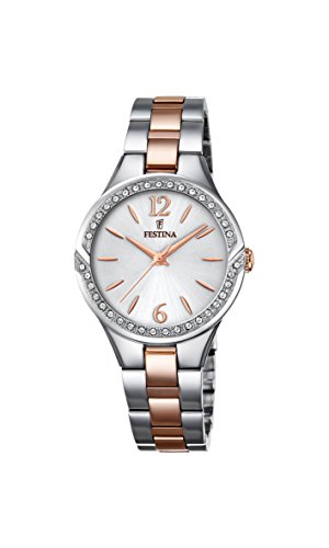 Festina Damen Analog Quarz Uhr mit Edelstahl Armband F20247/1 von Festina