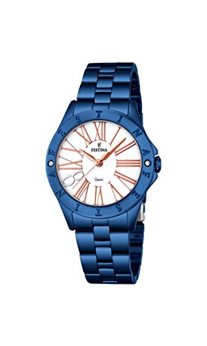 Festina Damen-Armbanduhr Journees Analog Quarz Edelstahl beschichtet F16927/1 von Festina