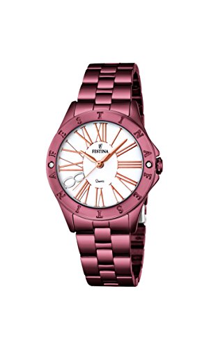 Festina Damen-Armbanduhr Journees Analog Quarz Edelstahl beschichtet F16928/1 von Festina
