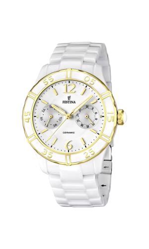 Festina Damen-Armbanduhr Trend Multifunktion Ceramic Analog Quarz Keramik F16634/1 von Festina