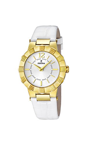 Festina Damen-Armbanduhr XS Analog Quarz Leder F16735/1 von Festina