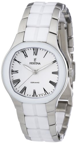 Festina Damen-Armbanduhr XS Trend Ceramic Analog Quarz Verschiedene Materialien F16626/2 von Festina
