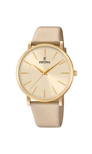 Festina Damen Analog Quarz Uhr mit Leder Armband F20372/2 von Festina