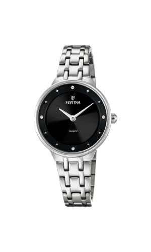 Festina Damen-Stahluhr mit cz-Sets und Stahlarmband F20600/4 von Festina