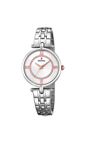 Festina Damen Analog Quarz Uhr mit Edelstahl Armband F20315/1 von Festina