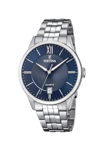 Festina Armbanduhr Date Acero Clasico Blue von Festina