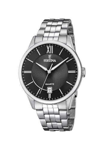 Festina Armbanduhr Date Acero Clasico Black von Festina