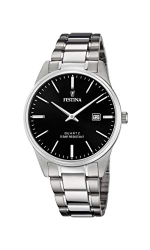 Festina Herren Analog Quarz Uhr mit Edelstahl Armband F20511/4 von Festina