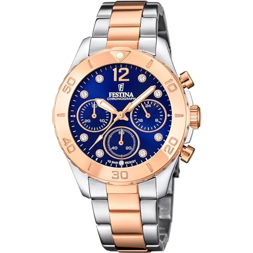 Festina Boyfriend F20605/3 Damen-Armbanduhr aus Edelstahl von Festina