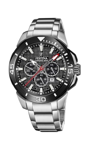 Festina Herren Analog Quarz Uhr mit Edelstahl Armband F20641/4 von Festina