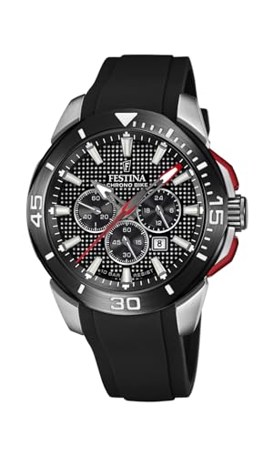 Festina Herren Analog Quarz Uhr mit Silikon Armband F20642/4 von Festina