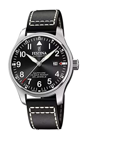 Festina Herren Analog Automatik Uhr mit Leder Armband F20151/4 von Festina