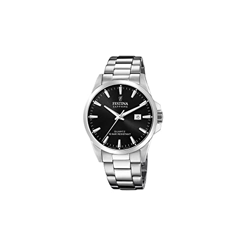 Festina Uhr Für Herren F20024/4 Swiss Made Silber Edelstahl Case SilberEdelstahl Band von Festina