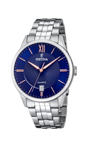 Festina Herren Uhr Klassik Edelstahl Armband von Festina