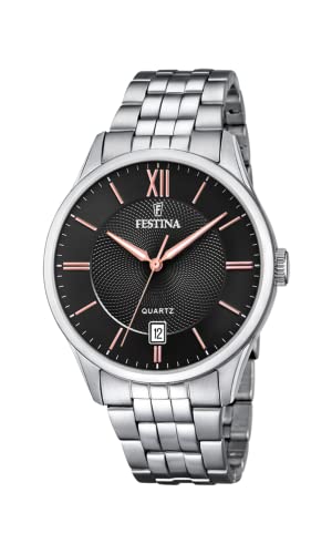 Festina Herren Uhr Klassik Edelstahl Armband von Festina