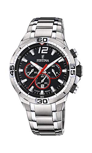 Festina Herren Analog Quarz Uhr mit Edelstahl Armband F20522/6 von Festina