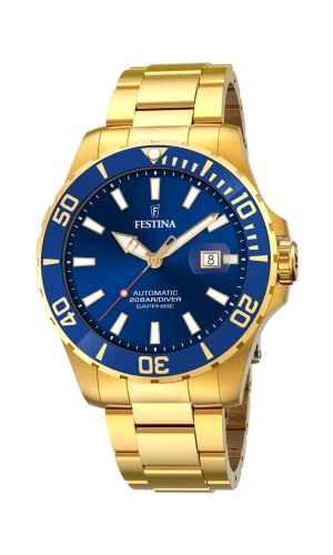 Festina Herren Analog Quarz Uhr mit Edelstahl Armband F20533/1 von Festina