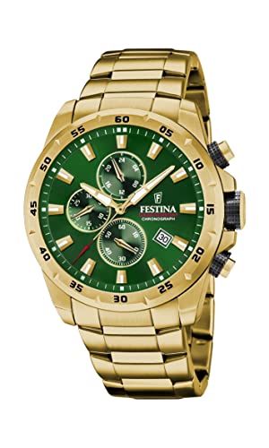 Festina Herren Analog Quarz Uhr mit Edelstahl Armband F20541/3 von Festina