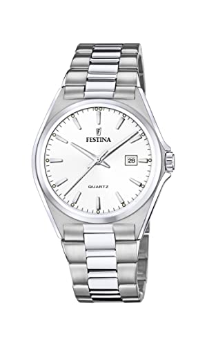 Festina Herren Analog Quarz Uhr mit Edelstahl Armband F20552/2 von Festina