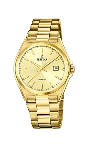 Festina Herren Analog Quarz Uhr mit Edelstahl Armband F20555/3 von Festina