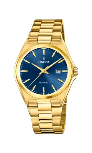 Festina Herren Analog Quarz Uhr mit Edelstahl Armband F20555/4 von Festina