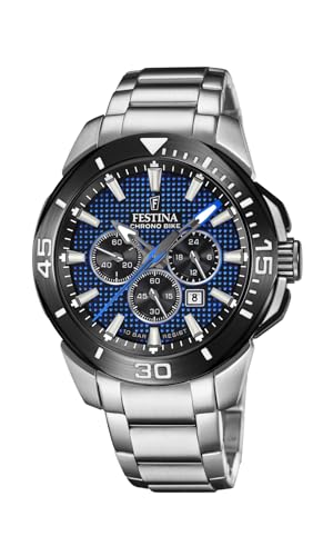 Festina Herren Analog Quarz Uhr mit Edelstahl Armband F20641/2 von Festina