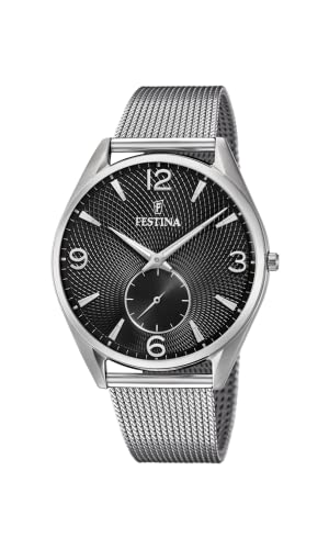 Festina Herren Analog Quarz Uhr mit Edelstahl Armband F6869/4 von Festina
