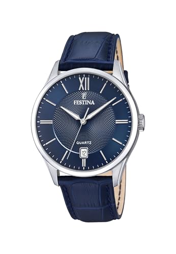 Festina Herren Uhr Klassik Leder Armband von Festina