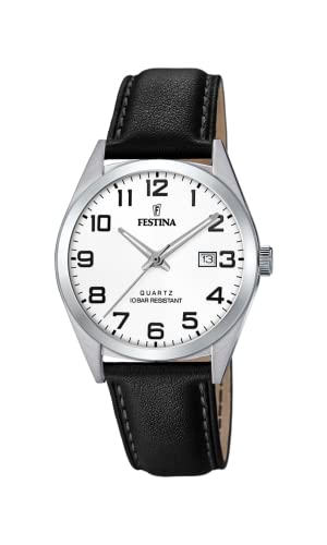 Festina Herren Uhr Klassik Leder Armband von Festina