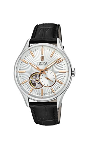 Festina Herren Analog Automatik Uhr mit Leder Armband F16975/1 von Festina