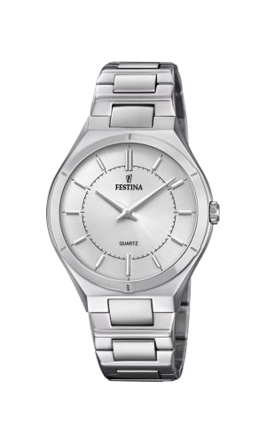 Festina Herren Analog Quarz Uhr mit Edelstahl Armband F20244/1 von Festina